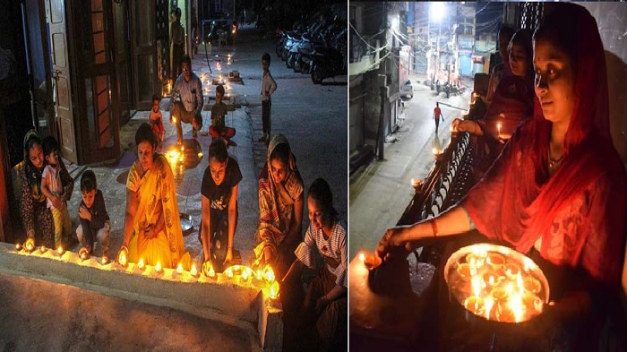 राम मंदिर निर्माण के खुशी में पटना में मनी दिवाली, घरों में जले दीये, रंगबिरंगी रोशनी से जगमग हुए मंदिर