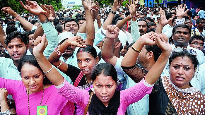 बिहार के नियोजित शिक्षकों ने नीतीश सरकार के खिलाफ फिर से किया आंदोलन का ऐलान