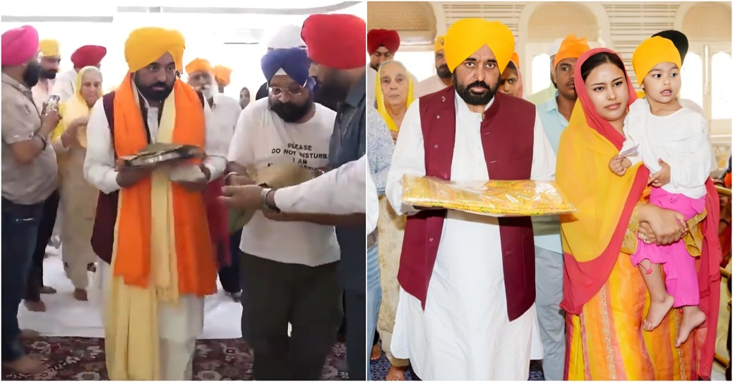 पटना साहिब पहुंचे पंजाब CM भगवंत सिंह मान, परिवार संग टेका मत्था